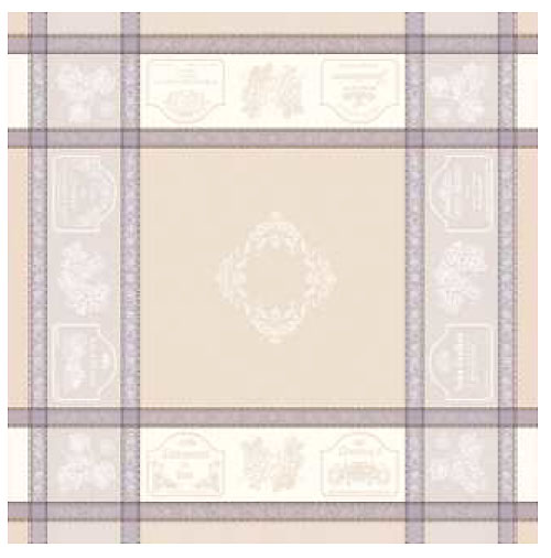 French Jacquard tablecloth, Teflon (Vignoble. Linen) - Click Image to Close